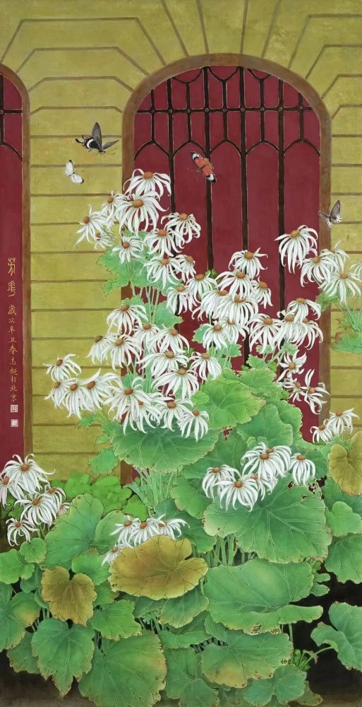 【国画天地】梁志超|工笔重彩花鸟画新作赏析_腾讯新闻