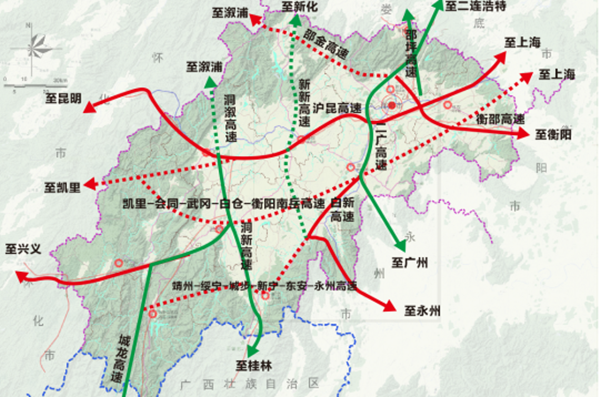 邵阳市高速公路十四五规划,洞溆高速,邵金高速等4条