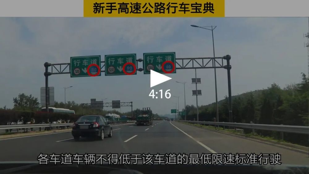 新手高速公路行车宝典,车道限速和变道,这些规则技巧需要知道