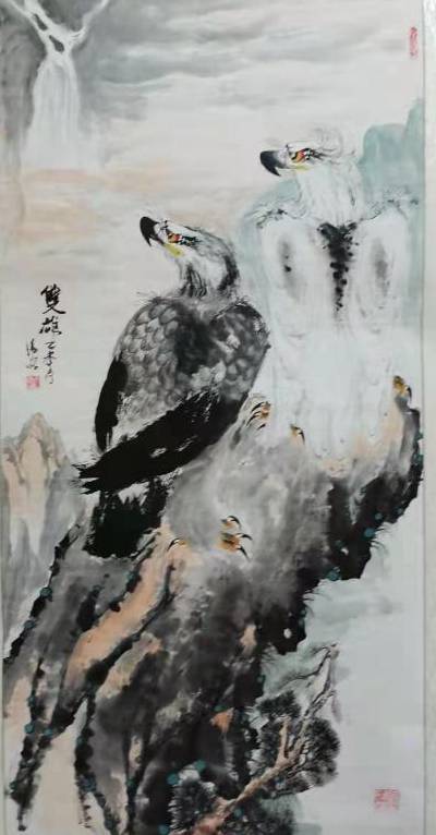 著名画鹰大师赵锡明