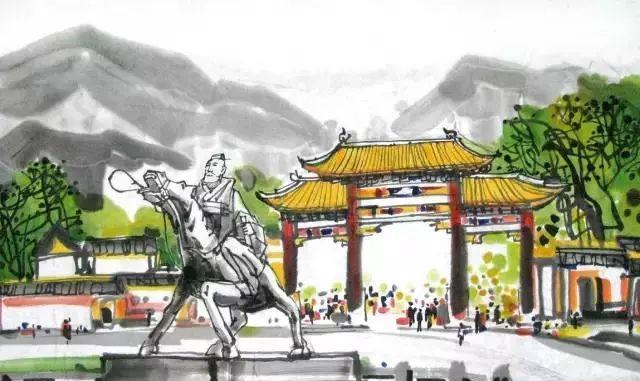 从皖a到皖s,手绘版安徽16地市景点!最后一个曹操老家