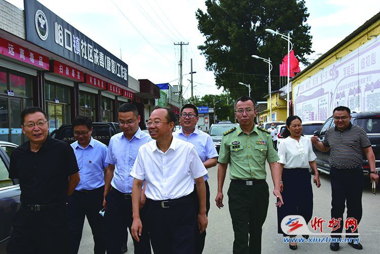 代县县委书记张生明在峪口镇调研督导工作