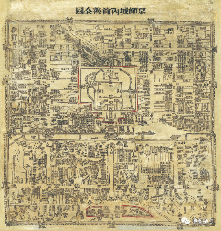 《京师城内首善全图》反映出一般民众对北京城市地理的理解