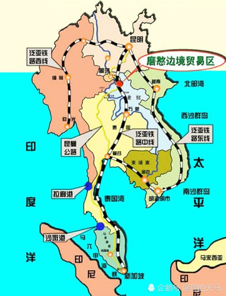 桥隧比高达87%的中老铁路,一条隧道跨越中国老挝,泰国