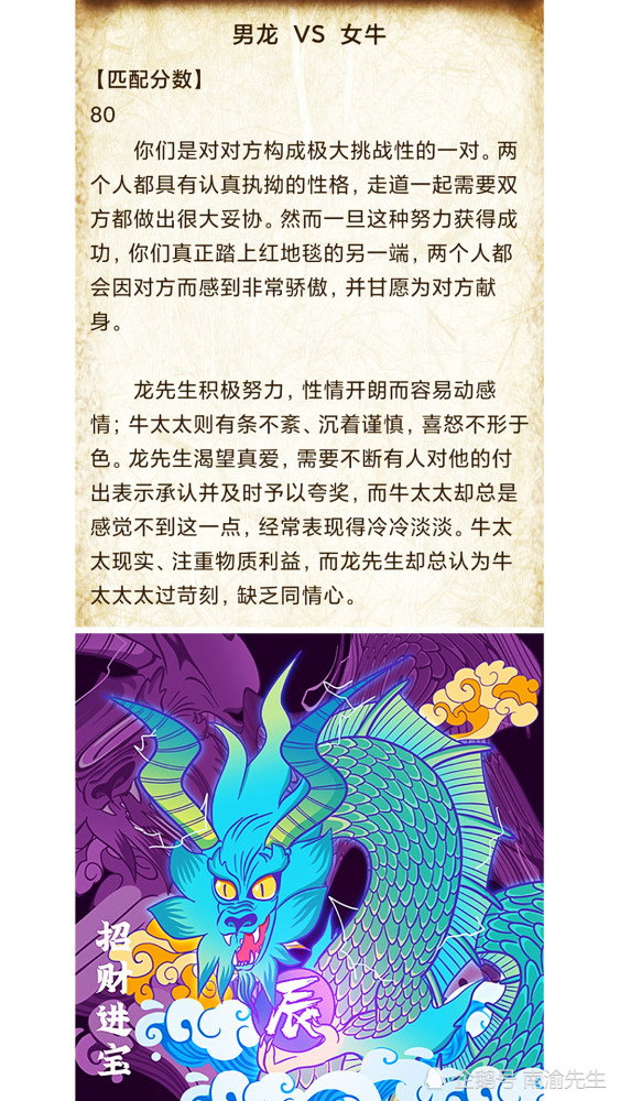 辰龙 招财进宝 生肖龙配对十二生肖女