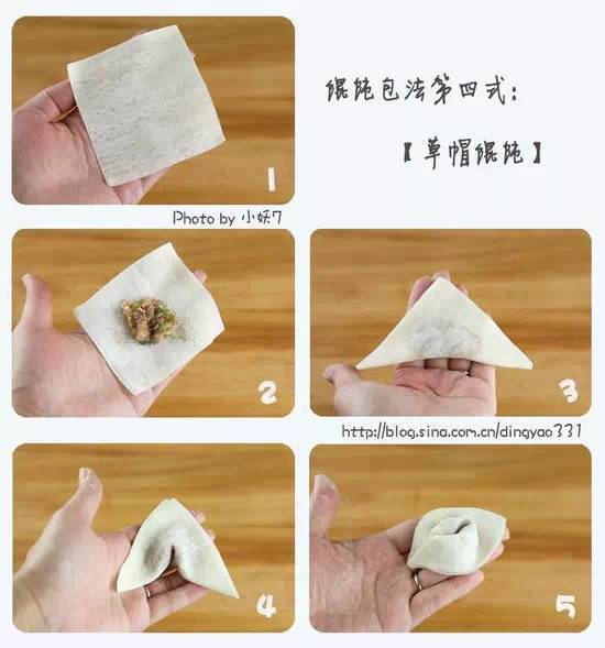 图解馄饨的10种经典包法