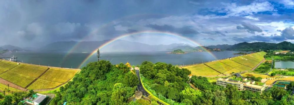 一场暴雨,光明虹桥,塘家,公明水库惊现美景!你看到双彩虹了吗?