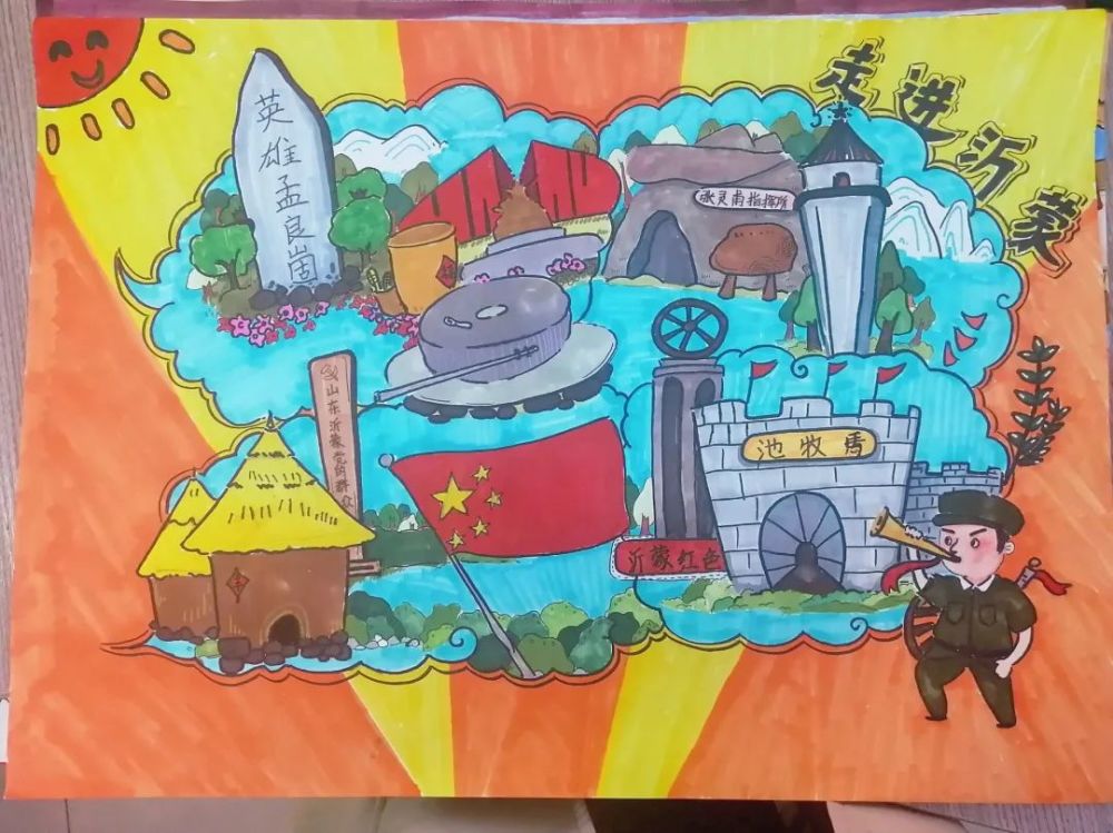 童心向党,美术作品里的百年录丨"知史爱党·知史爱国"