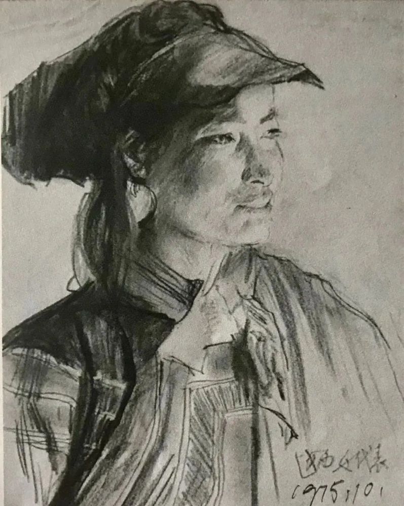 陈丹青老师,夏葆元素描作品