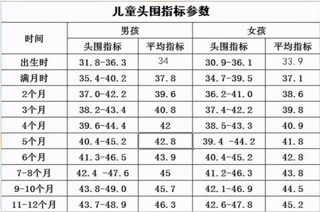 哈佛研究发现宝宝的头围暗示大脑发育好坏越接近这个数越聪明