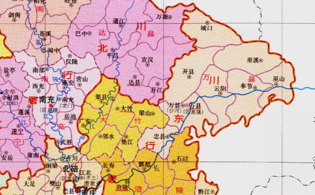 四川省的区划调整18个地级市之一达州市为何有7个区县