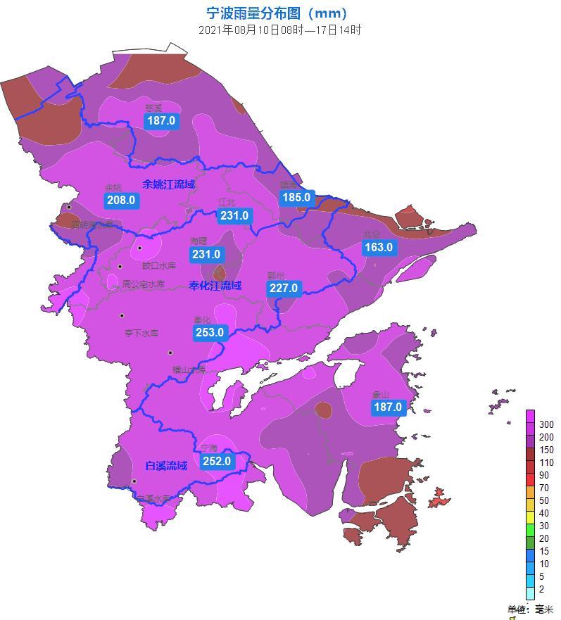 宁波市气象台:8月暴雨过程雨量破极值