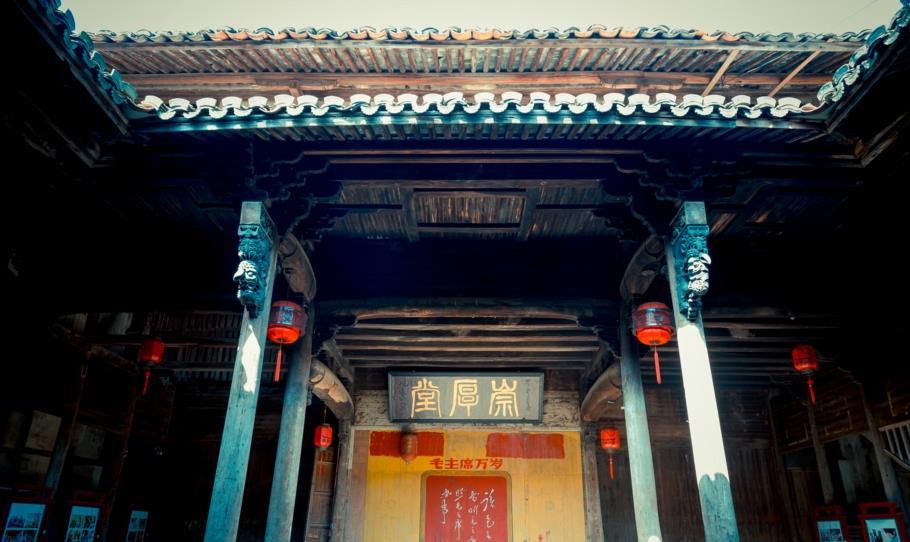 探村浙江金华 寺平古村,七星伴月格局,最美砖雕民居