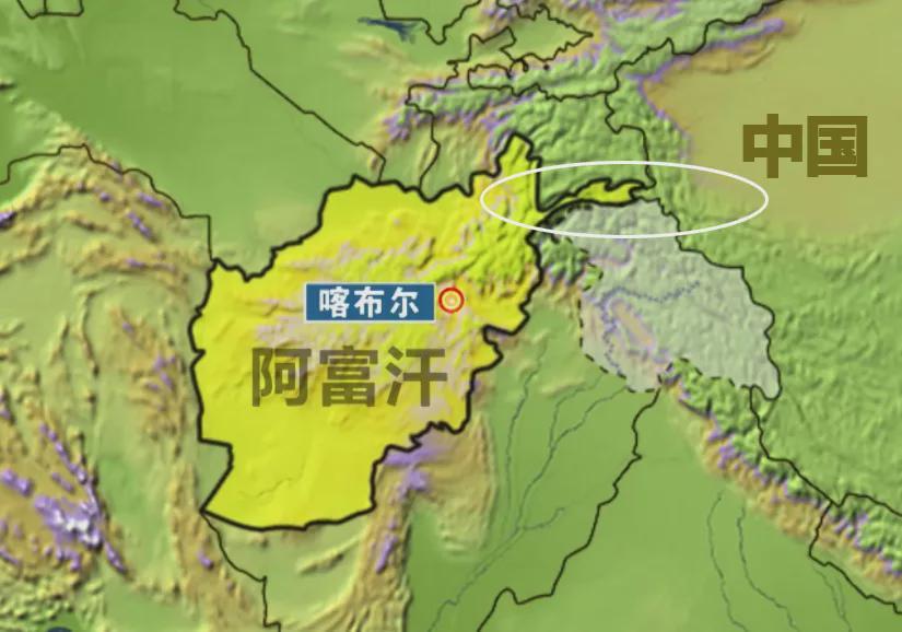 阿富汗与中国接壤.