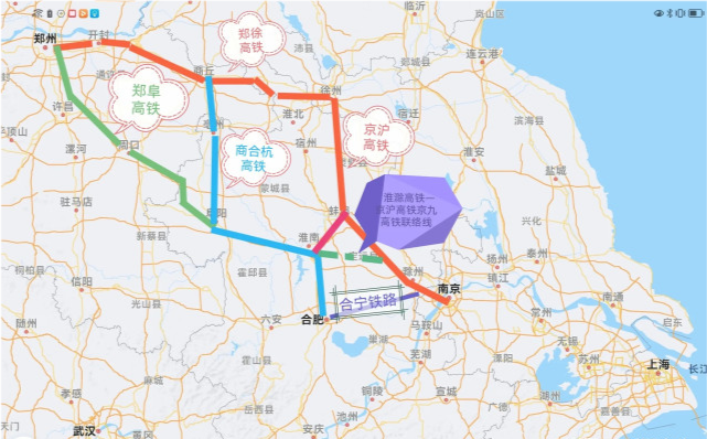 如果能修建淮滁高铁,南京到郑州可以缩短55公里
