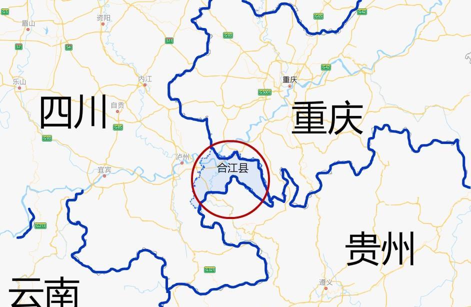 四川一县,被重庆,贵州"三面包围"!村里人出村就是跨省