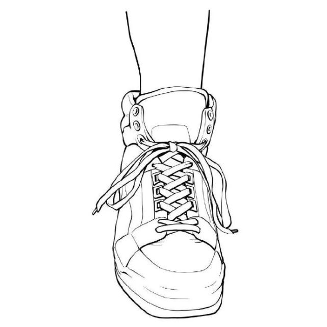 绘画参考|不同角度的鞋子线稿画法!新手入门临摹素材