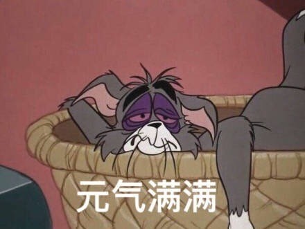 汤姆表情包:像不像刚熬完夜的你