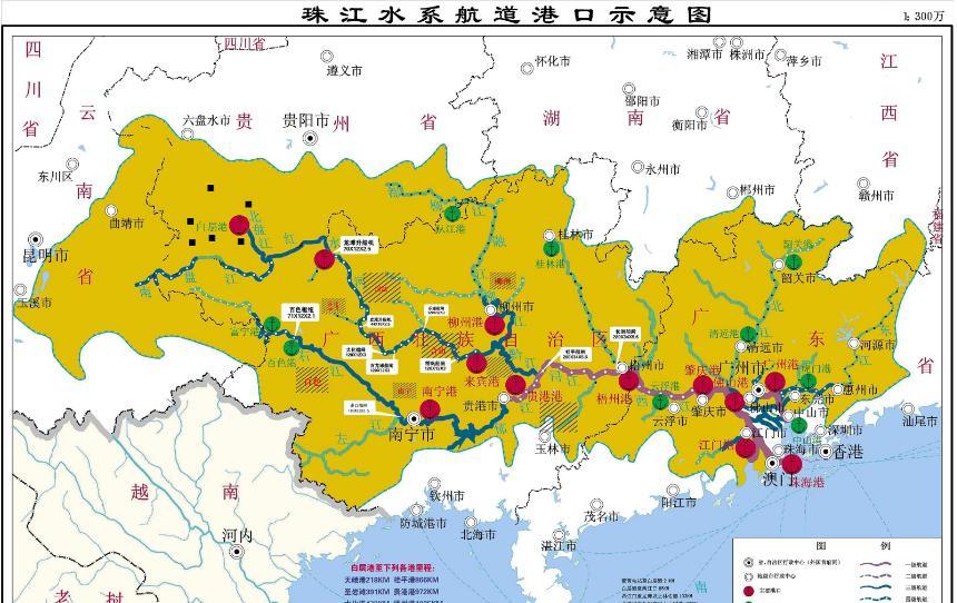 桂林山水 珠江水系共有大小河流774条,总长36000多公里,丰盈的河水与
