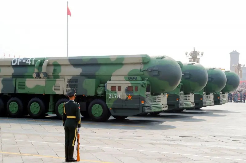 大华中国 东风41导弹在世界核导弹排行第几?_腾讯新闻
