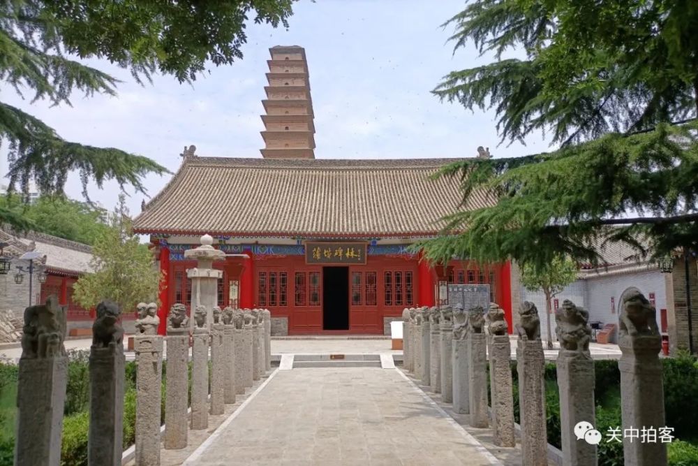 渭南市蒲城县漫步文庙古建筑群参观蒲城县博物馆