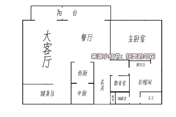 手绘乔晶晶的江景大平层