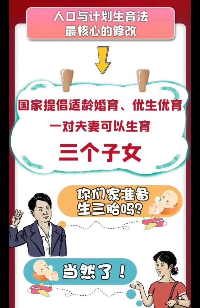 三孩生育政策正式入法人口计生法有哪些变化