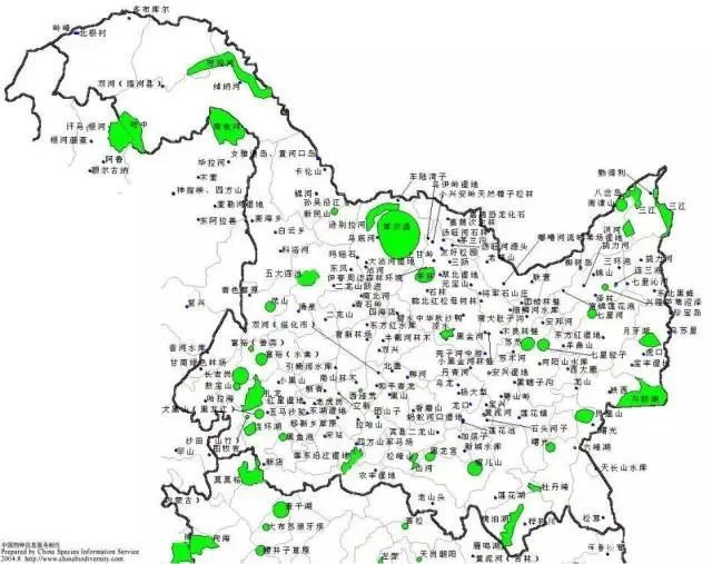 七星砬子东北虎,2.八岔岛,3.三江,4.三环泡,5.大沾河湿地,6.大峡谷,7.