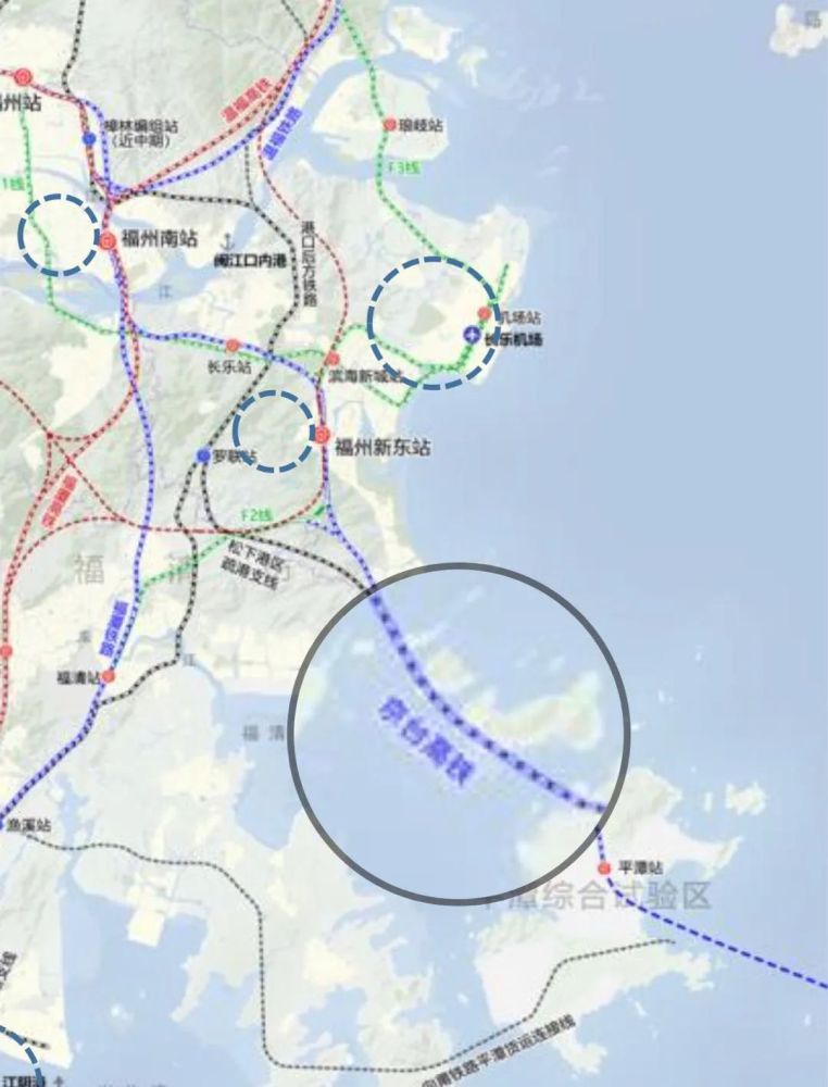 重点发展的七组团包括:吴航玉田,空港,松下组团 以长乐国际机场和