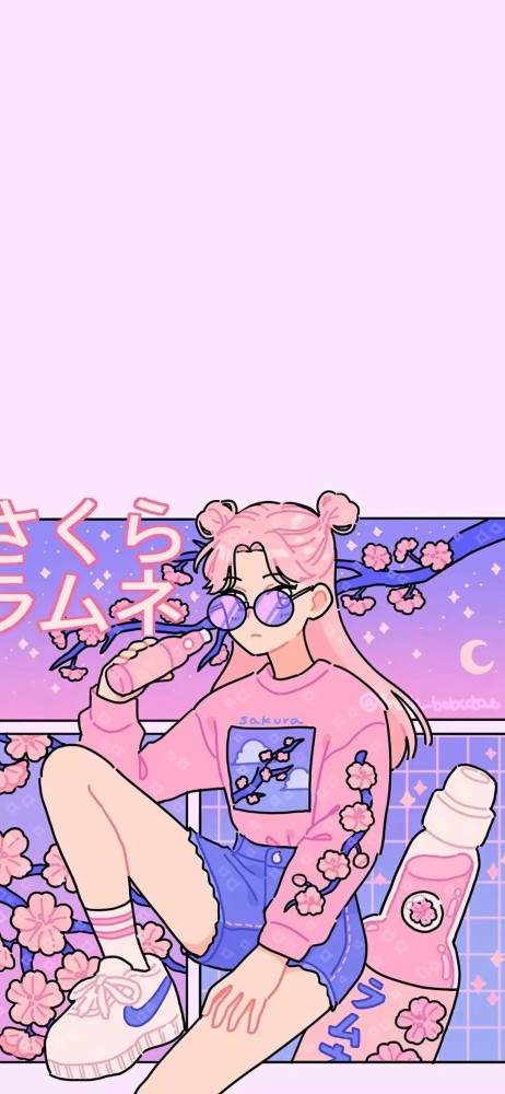 "糖果色治愈系插画壁纸太好看了"
