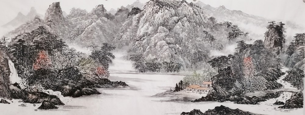 大家风范|中秋佳节共品范文升的山水画