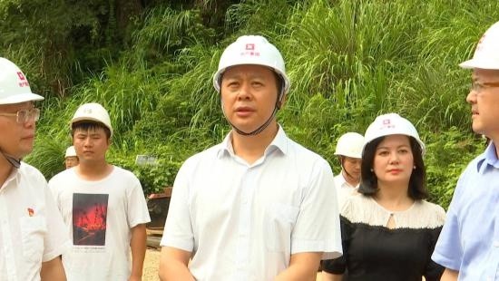 毛顺茂到永新县调研废弃矿山生态修复项目及项目建设安全生产工作