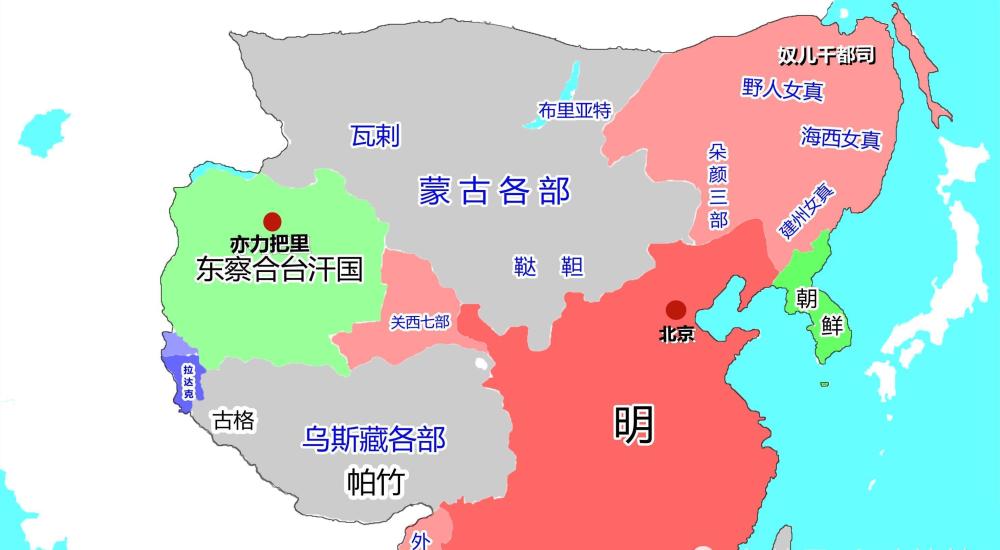 从地图看明朝疆域变迁:抛开地图开疆,200多年的分裂清晰可见