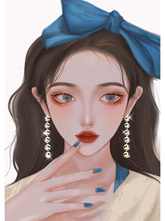 超美手绘女生头像,高冷气质御姐