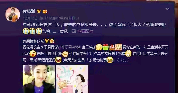 小胖樊振东和花滑女神李子君,那些年的爱情故事