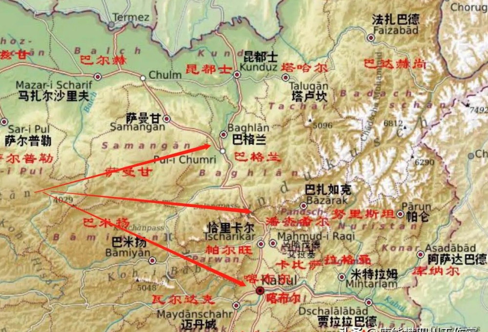 图1:反塔利班组织20日已夺回巴格兰省巴努等三个地区(县)