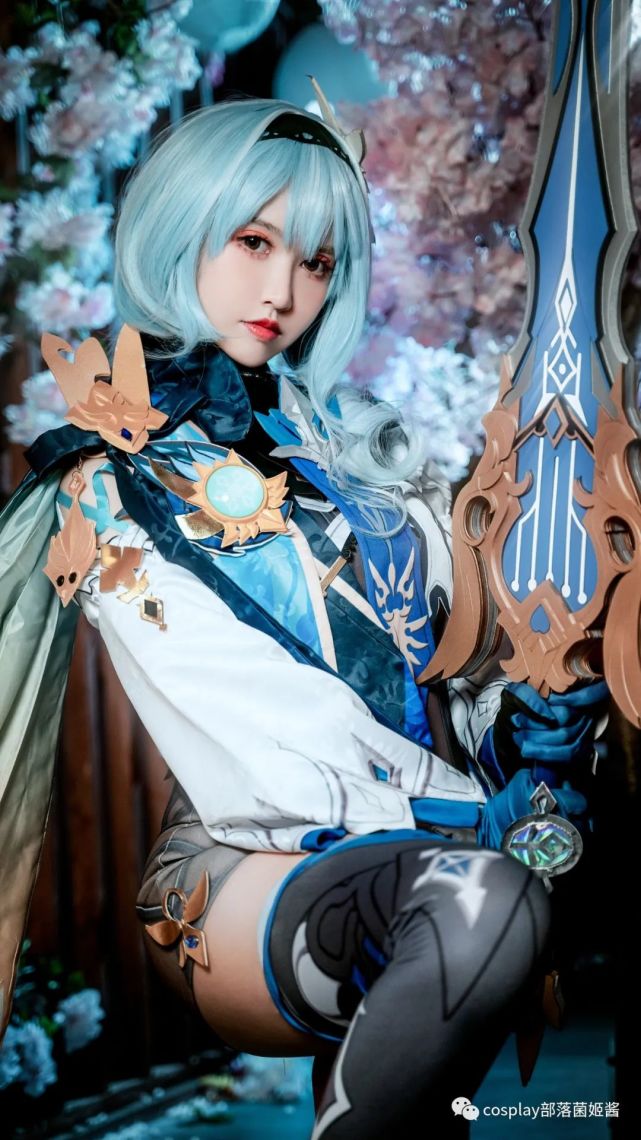 cos:原神浪花骑士优菈cos正片@鳗鱼霏儿