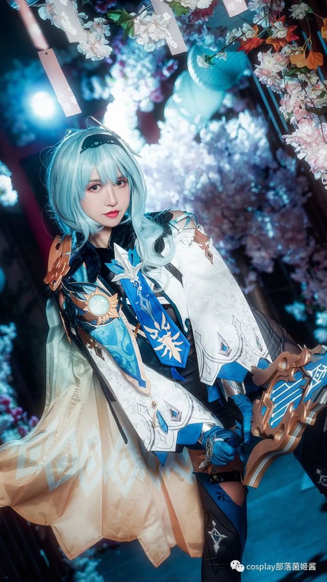 cos:原神浪花骑士优菈cos正片@鳗鱼霏儿