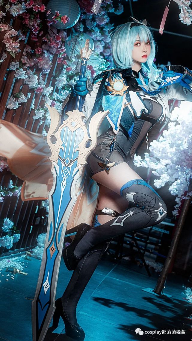 cos:原神浪花骑士优菈cos正片@鳗鱼霏儿