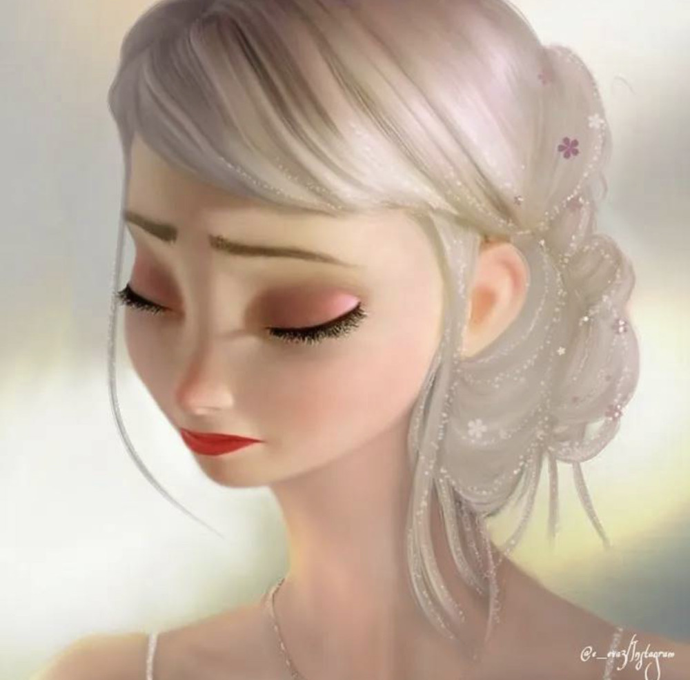 艾莎女王的"换装秀":这回玩很大,男装 短发造型,艾莎害羞了