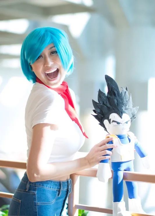 cosplay ! 龙珠z-布尔玛@danihime 美国超可爱小姐姐