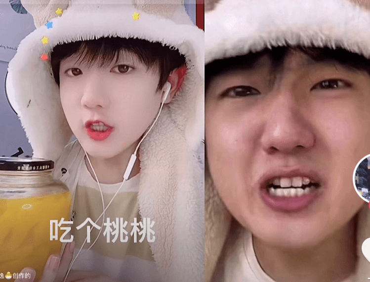 网红风小逸卖萌太嗲惹群嘲,摸喉结自证男儿身,被调侃委屈你了