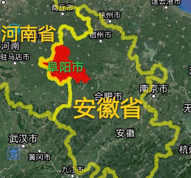 阜阳市3区4县1市建成区面积排名最大是太和县最小是阜南县