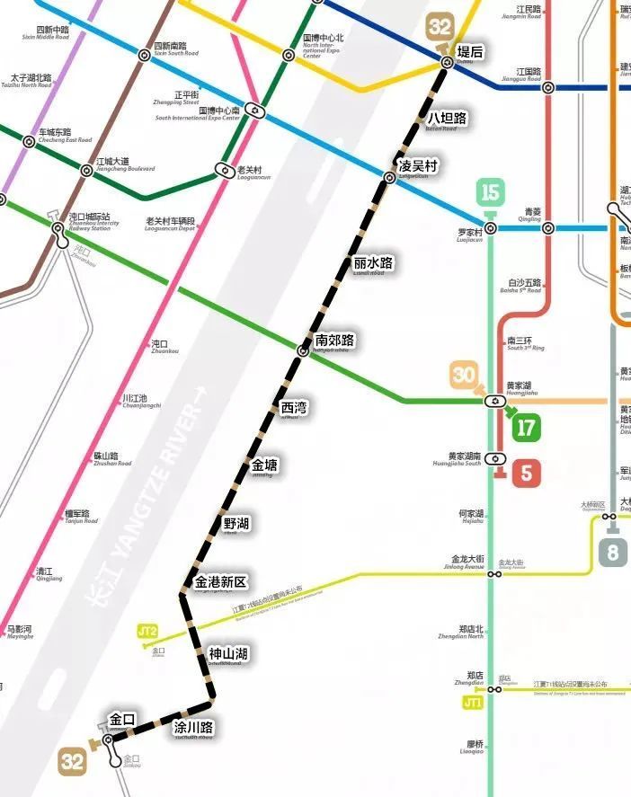 武汉地铁12号线分为【武昌段】和【江北段】两段开发,计划2025年全部
