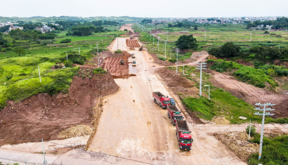 省道s511桥圩绕城公路项目最新建设进度来啦