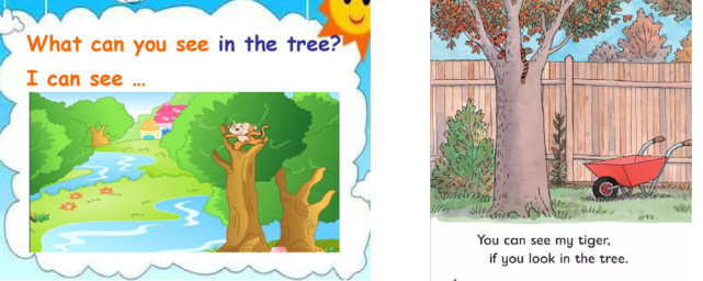 自学英语 in the tree还是on the tree