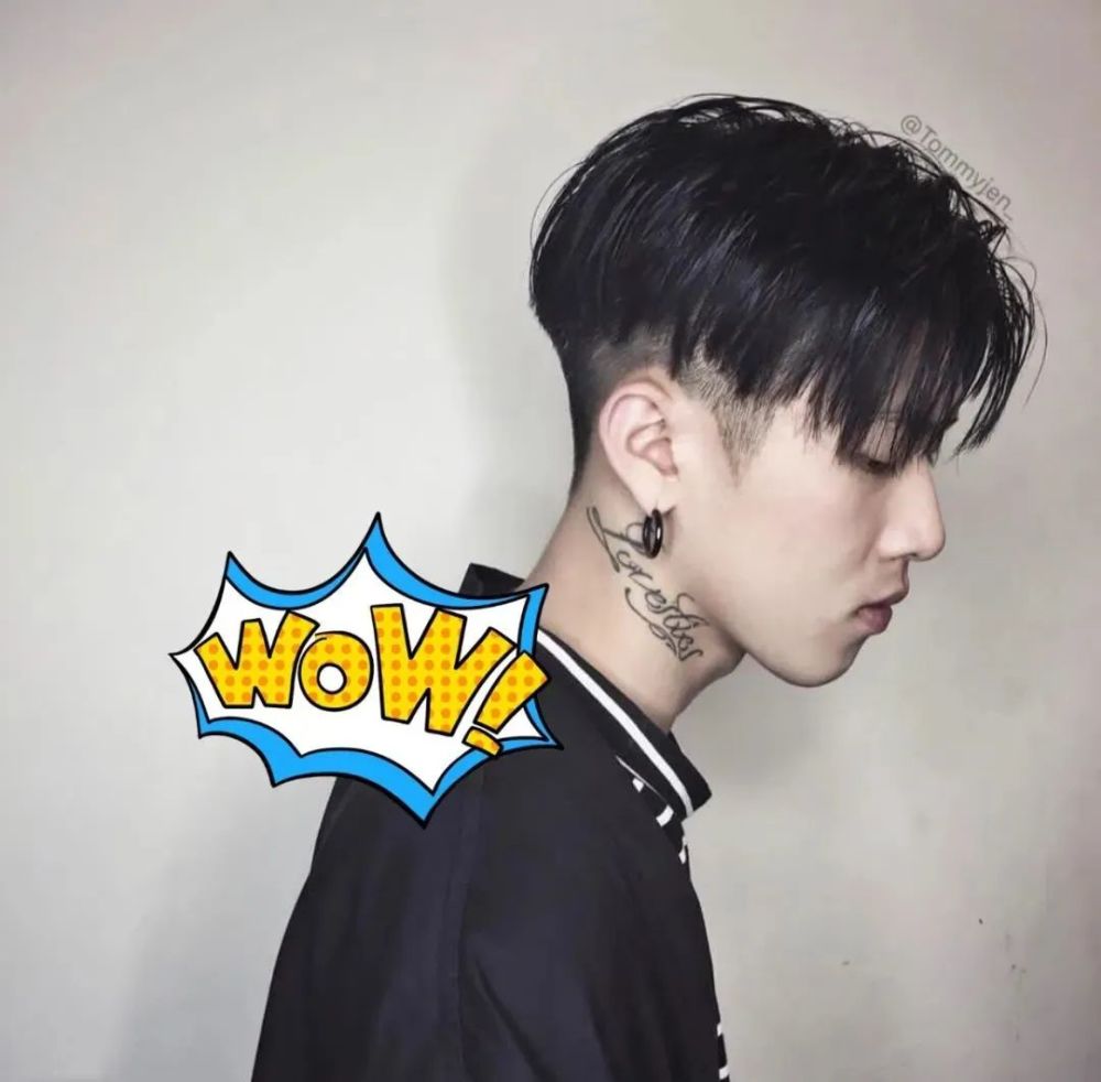 男生"锅盖头"发型