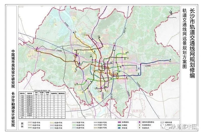 最新获批长沙市轨道交通线网规划抢先速看