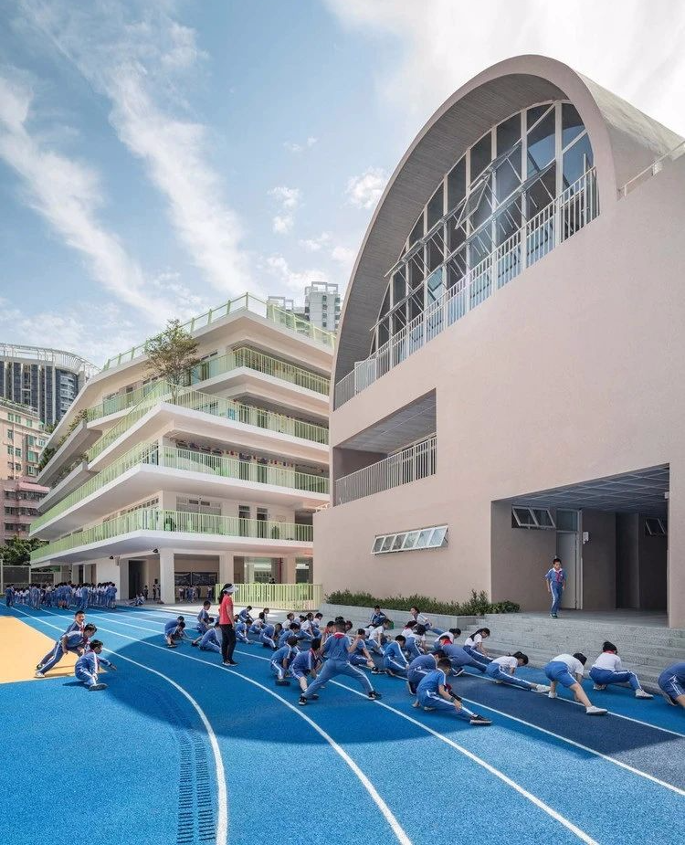 中小学建筑设计:深圳福田新沙小学/案例