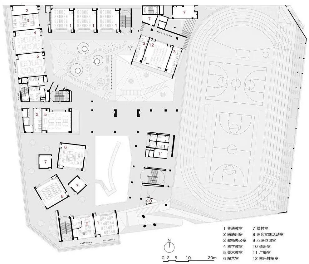 中小学建筑设计:深圳福田新沙小学/案例